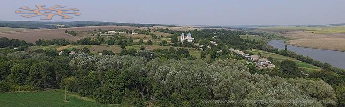 Панорама села Привітне з висоти пташиного лету