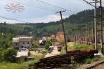 Railway station in Lavochne in the Carpathians