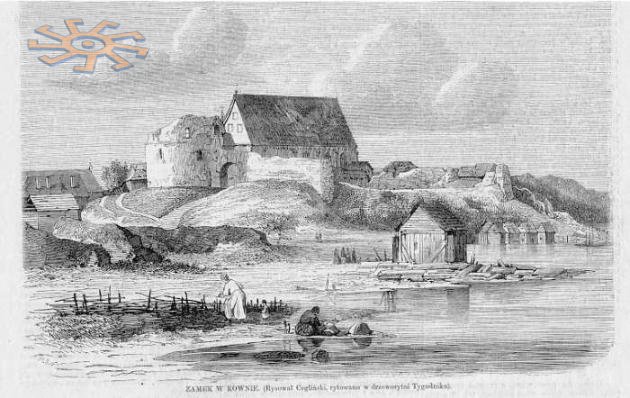 Розвалини замку в Каунасі (Ковно) в 1861 р. (Гравюра з польського тижневика Tygodnik Ilustrowany)