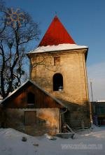 Bell-tower of st.Peter and Paul church in Berezhany, Ukraine