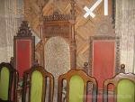 Old chairs in the University's church