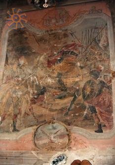 Фреска в костелі в Наварії