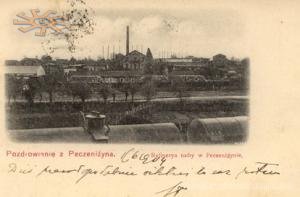 Перечин в 1904 р. Завод.