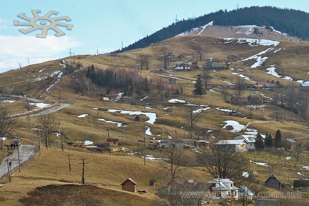 Навіть у безсніжні зими в Буковцю є сніг. Ця мішанка білих плям і жухлої трави так чомусь нагадує мені шербет. 7 січня 2018 р.