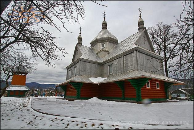 A woodеn church in the village of Sheshory in the Carpathian