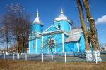 a wooden church in the village of Sarniv in Ukraine