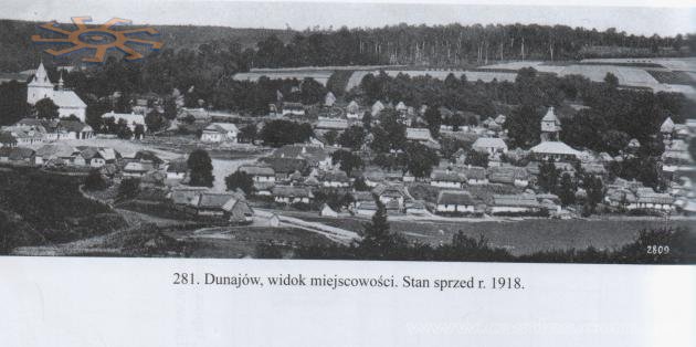 дунаїв.  1910 рік. Панорама. Dunajów. Дунаев