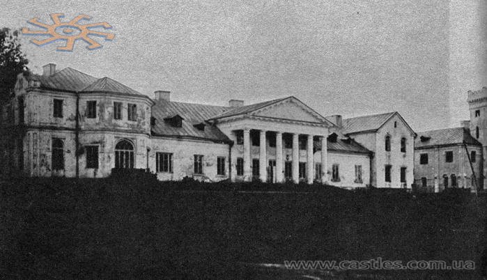 Harmaki. Головний фасад палацу в Гармаках, фото близько 1914 р.