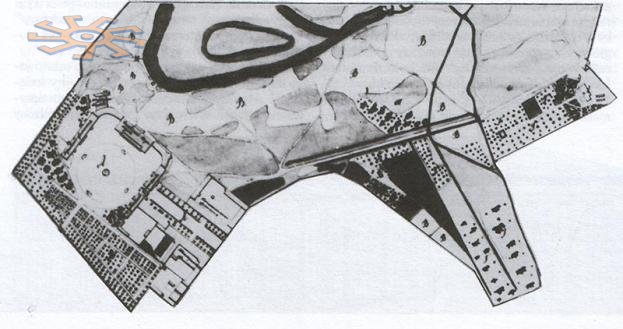 План палацо-паркового комплексу. 1875 р.