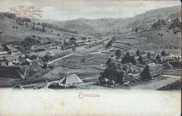 Вид на Лавочне. 1900 р. Ławoczne