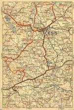 Карта околиць Цесісу
