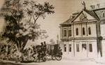 Палац (1725-1730) Ярузельських-Вільгув в Голобах. З фондів Львівського Оссолінеуму. 1797 р.