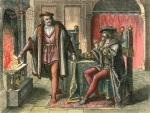 "Фуггер кидає боргову розписку імператора Карла V у вогонь". Біля 1860 р., за роботою Фреско 1825/1830 рр. Гофгартенаркаден у Мюнхені.