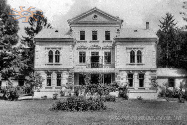 Палац фон Фльондорів і Біго де Сен-Квентінів у Жадовій близько 1900 р.