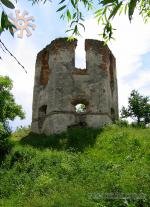 remnants of the castle in the village of Selysche in Ukraine