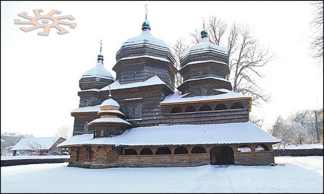 Cerkiew św. Jura w Drohobyczu — jeden z cenniejszych zabytków sakralnej architektury drewnianej ziemi lwowskiej. St. George's Church, Drohobych