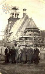 будівництво костелу в Майдані в Бескидах. 1938 р.