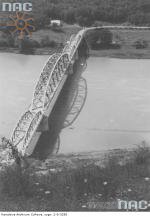 Міст в Устечку, який з'єднав Заліщанський і Городенківський повіти. 1931 р.