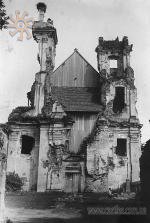 1916 р. Зруйнований костел в Богородчанах