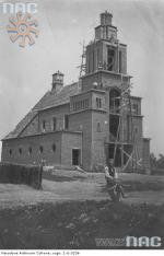 Строительство костела в Крынице в 1938 г.