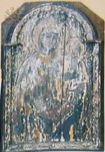 Одна зі збережених ікон (з брошури Михайла Сирохмана "Сокирниця. Церква св. Миколая")