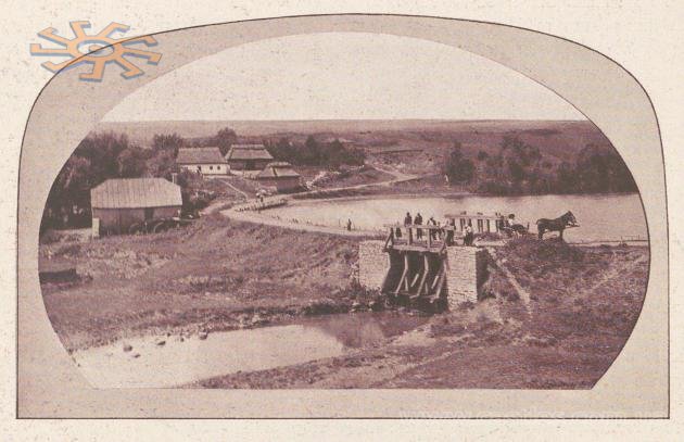 Став і гребля у Кацмазові. З журналу Wies Ilustrowana # 2 за 1913 р.