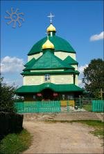 Wooden church in Ternovytsa, Ukraine