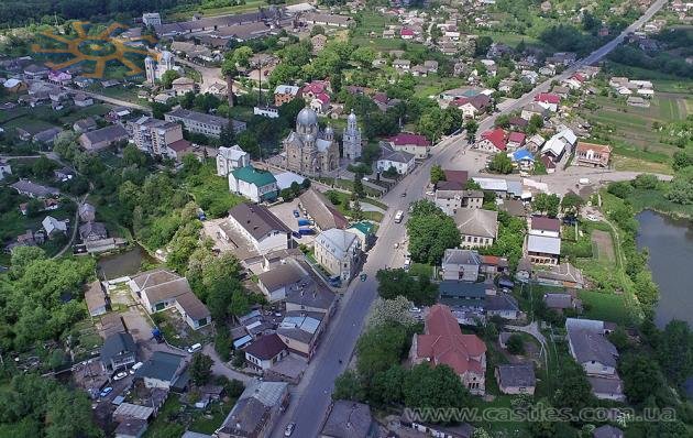 Панорама селища Товсте в Заліщицькому районі Тернопілля