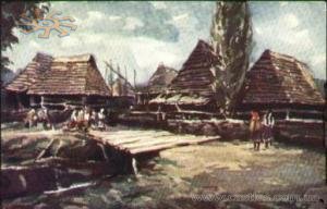 Стара картинка з видом Нижньої Апші