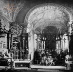 інтер'єр лешнівського костелу до 1936 р.