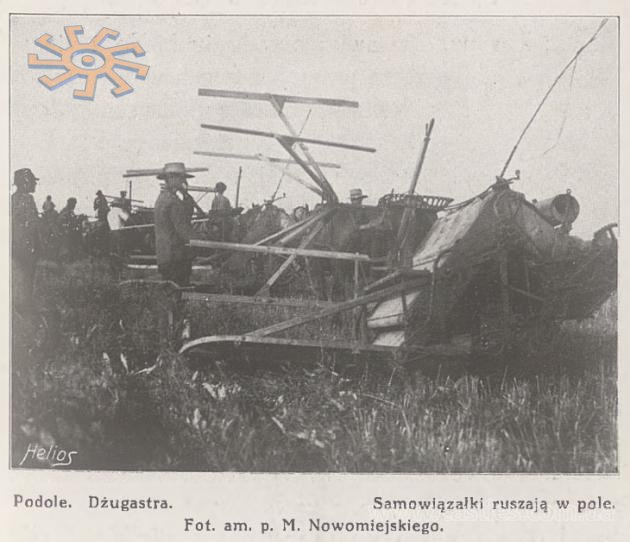 Світанок автоматизації. Снопов'язалки. З журналу "Wies i dwor" № 15 за 1913 р.