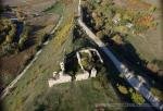 Аеро-фото замку у Чорнокозинцях в жовтні 2015 р. Aerial view of Chornokozyntsi castle in Ukraine