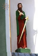 Фігури святих на фасаді зубрецької церкви