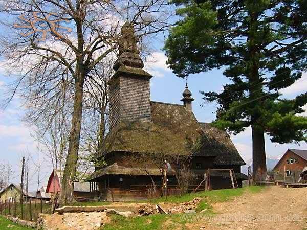 Wooden church in Kolochava