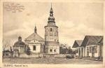 Roman-Catholic church in Olesko, 1930