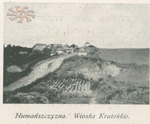 Вид села Крутеньке. Wies Ilustrowana'8 1913