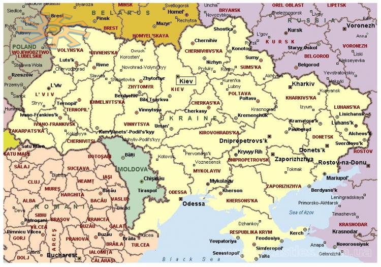 Map of Ukraine