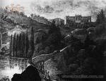 Муровані Курилівці. Палац у 1820 р. За гравюрою М.Подолинського