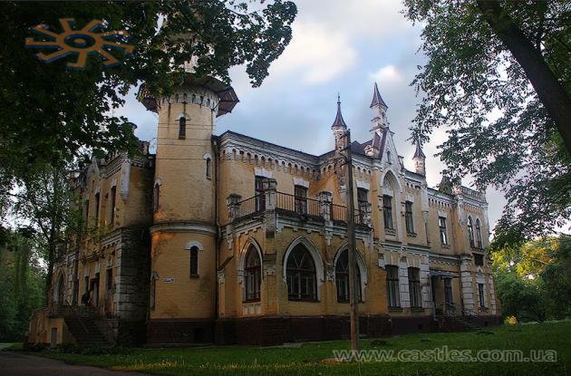 Вілла-"замок" в парку колишнього маєтка Г.Глібова в Чернігові