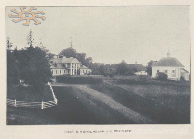 Двір Яловицьких в Оженині. З польського часопису Wies Ilustrowana за серпень 1911 р.