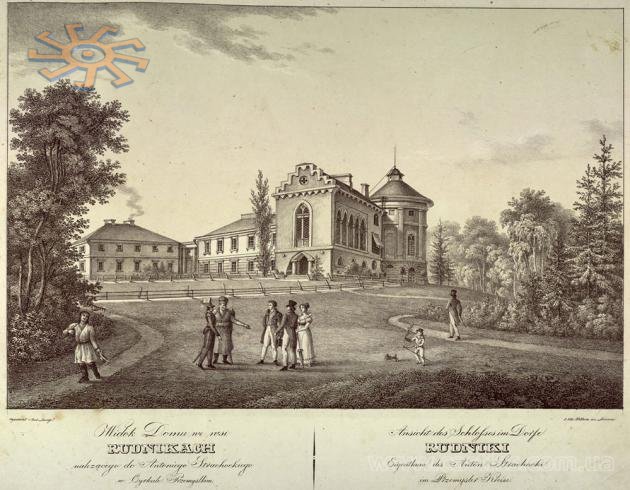 Антоні Ланге. Палац в Рудниках (зараз частина Мостисьок). 1820-ті рр.
