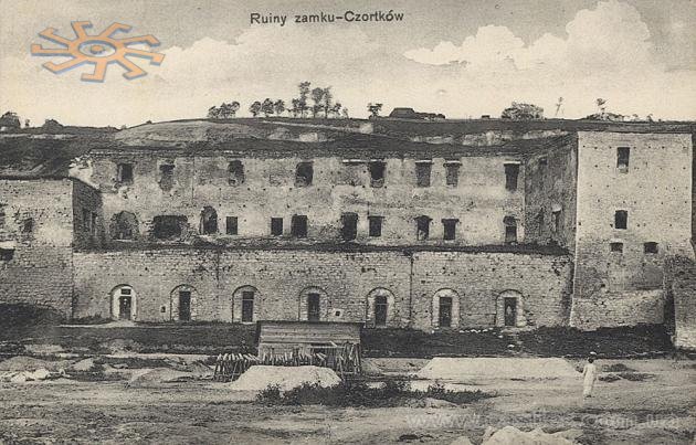 Замок в Чорткові на початку ХХ століття. Zamek w Czortkowie