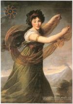 Пелагея з Потоцьких Сапєга. Художниця Елізабет Віже-Лебрен (Louise Élisabeth Vigée Le Brun)