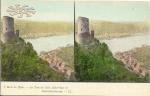 Замок Катц і Рейн у 1890-х рр. Стерео!