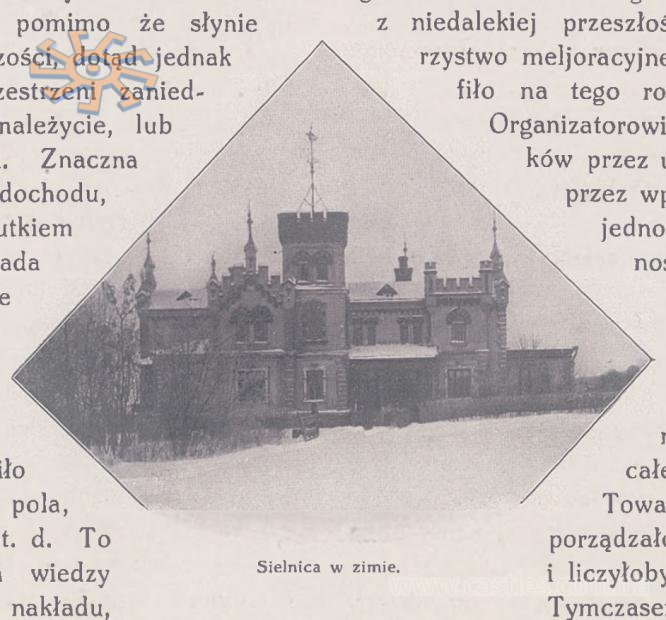 Палац Давидовських взимку. Двотижневик Wies i Dwor № 1 за 1914 р.