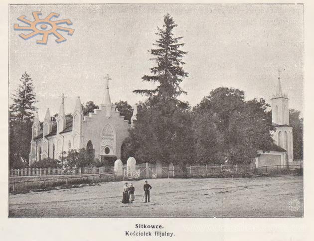 Філіальний костелик у Ситківцях. З часопису Klosy Ukrainskie # 3 за 1914 р.