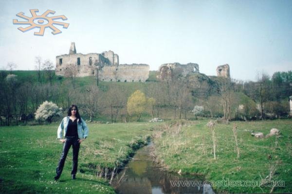 21 квітня 2002. Замок з боку Збруча. Блека ан фас.