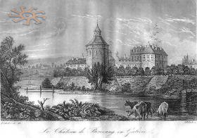 Berezhany castle in 1839.