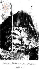 Архівне зображення Чортового каменя в Лісниках.