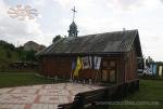 Wooden church in Zboriv, Ukraine